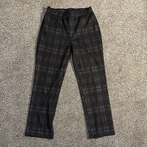 Sanctuary Black Plaid Ankle Pants